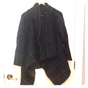 3/$20 Black and Charcoal Grey Plaid Sweater